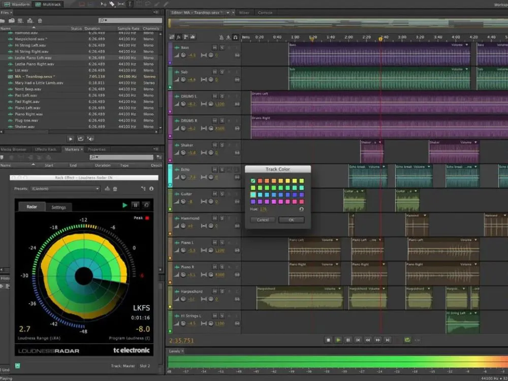 photo du logiciel adobe audition